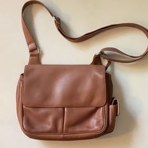 Cocoa color leather bag